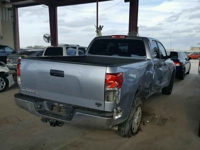 5TFRM5F10BX028822 - 2011 TOYOTA TUNDRA DOU SILVER photo 4