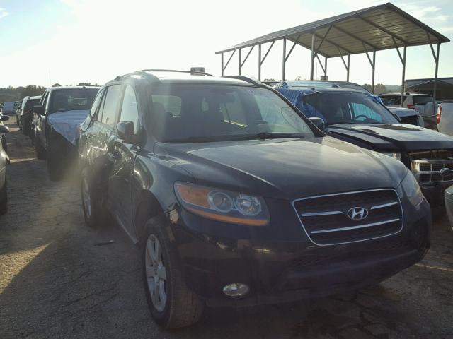 5NMSH73E09H287273 - 2009 HYUNDAI SANTA FE BLACK photo 1