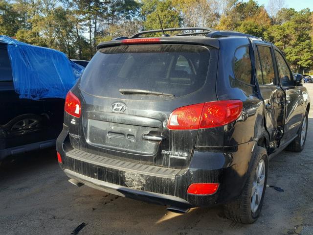 5NMSH73E09H287273 - 2009 HYUNDAI SANTA FE BLACK photo 4