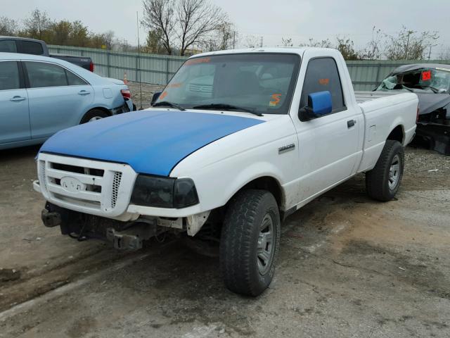 1FTYR10UX7PA30139 - 2007 FORD RANGER WHITE photo 2