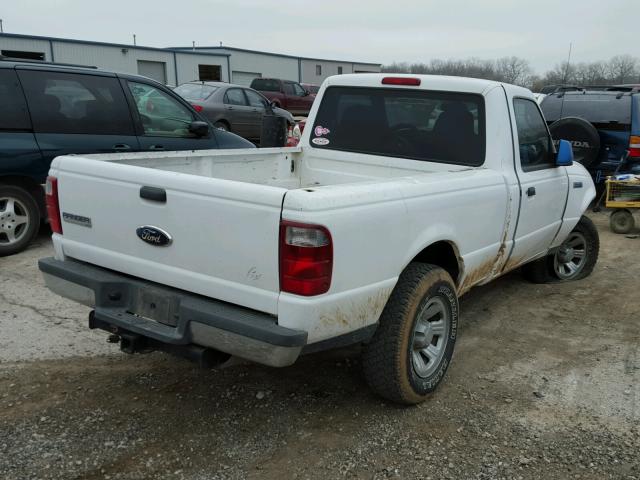 1FTYR10UX7PA30139 - 2007 FORD RANGER WHITE photo 4