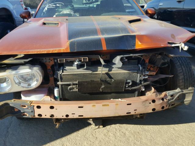 2B3CJ7DJ6BH578500 - 2011 DODGE CHALLENGER ORANGE photo 10