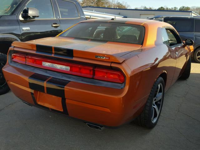 2B3CJ7DJ6BH578500 - 2011 DODGE CHALLENGER ORANGE photo 4