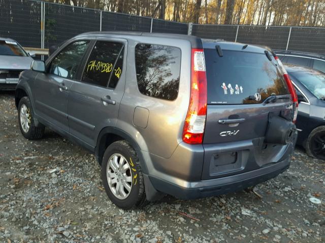 SHSRD78995U338182 - 2005 HONDA CR-V SE GRAY photo 3