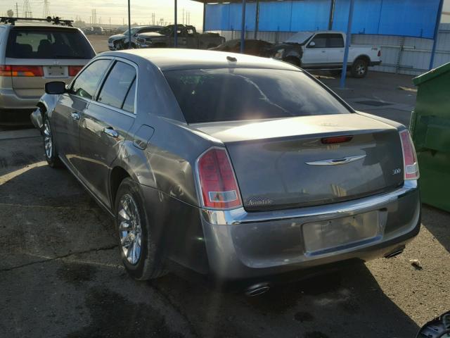 2C3CCAAG6CH283885 - 2012 CHRYSLER 300 GRAY photo 3