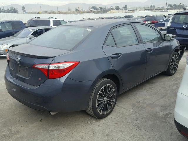 5YFBURHE0GP385691 - 2016 TOYOTA COROLLA L GRAY photo 4