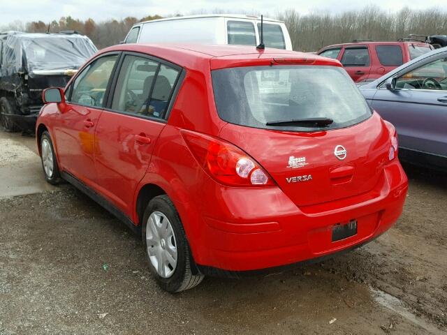 3N1BC1CP5CL369249 - 2012 NISSAN VERSA S RED photo 3