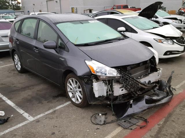 JTDZN3EU8C3164959 - 2012 TOYOTA PRIUS V GRAY photo 1