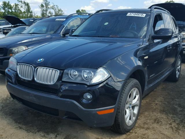 WBXPC9C43AWJ36598 - 2010 BMW X3 XDRIVE3 BLACK photo 2