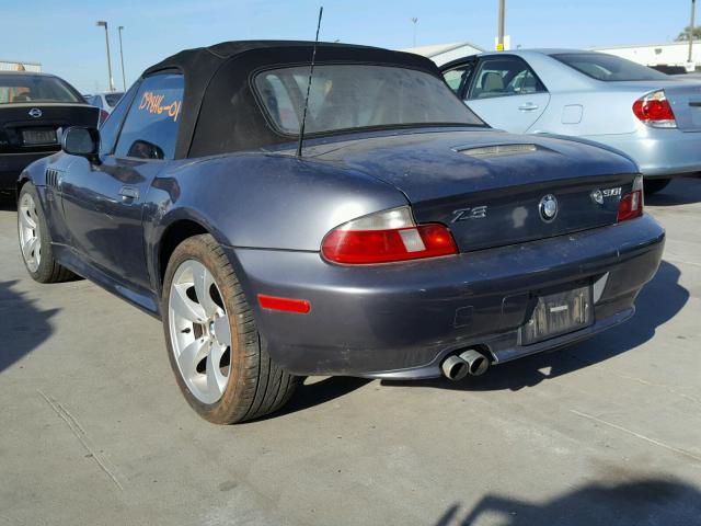 WBACN53421LJ57066 - 2001 BMW Z3 3.0 GRAY photo 3