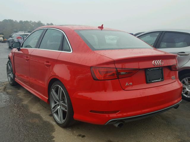 WAUKFHFF6F1084620 - 2015 AUDI A3 PRESTIG RED photo 3