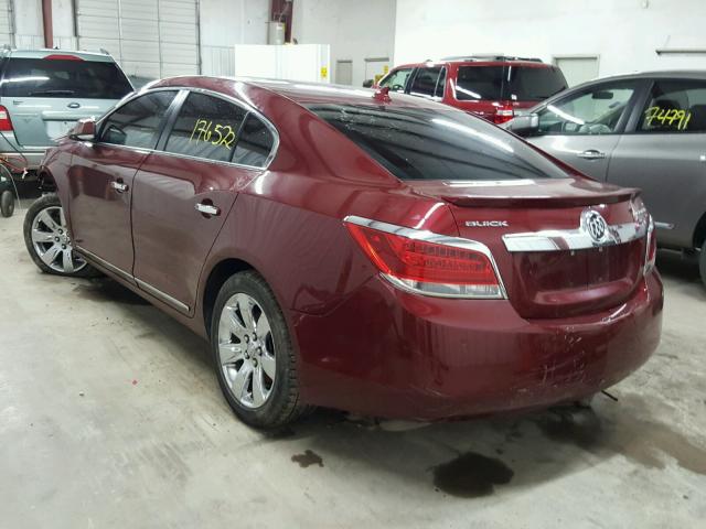 1G4GC5ED5BF221412 - 2011 BUICK LACROSSE C RED photo 3