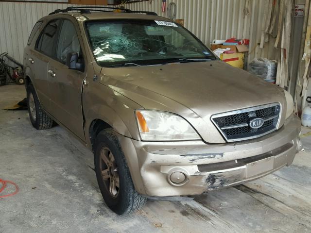 KNDJD733945225520 - 2004 KIA SORENTO EX GOLD photo 1