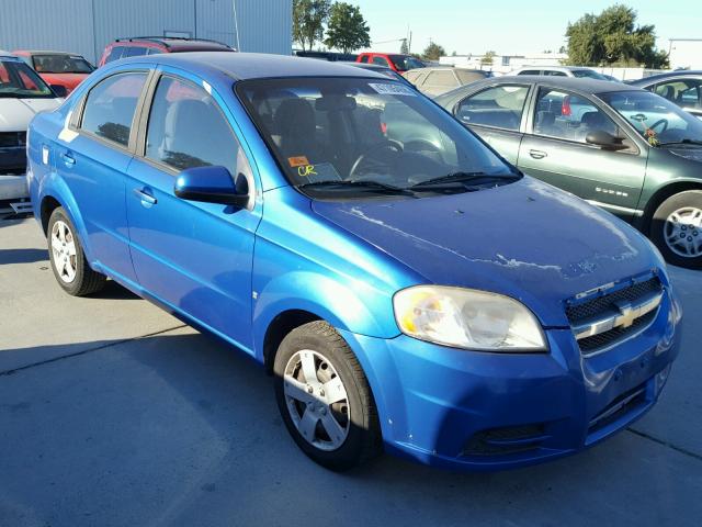 KL1TD56EX9B369040 - 2009 CHEVROLET AVEO LS BLUE photo 1