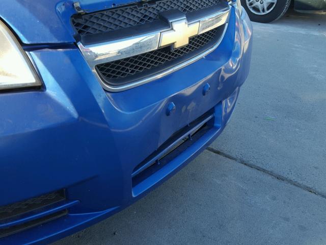 KL1TD56EX9B369040 - 2009 CHEVROLET AVEO LS BLUE photo 9