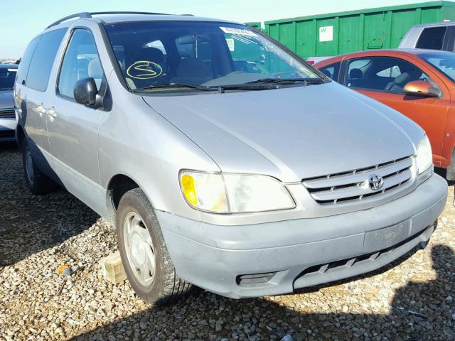 4T3ZF13C21U372129 - 2001 TOYOTA SIENNA LE SILVER photo 1