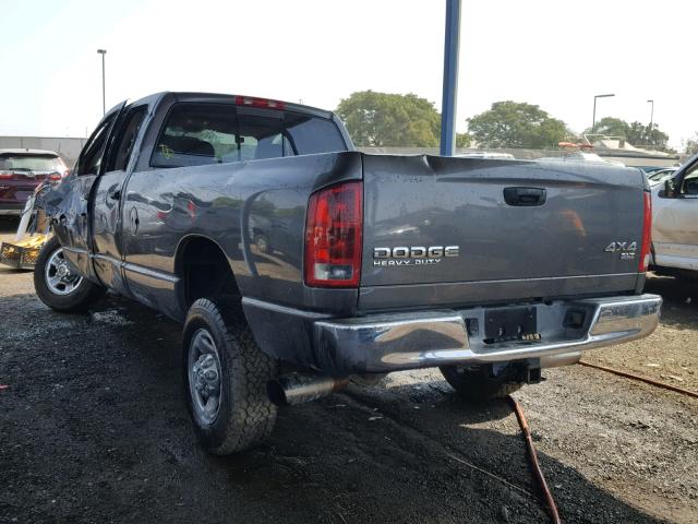 3D3KU28C94G215506 - 2004 DODGE RAM 2500 S GRAY photo 3