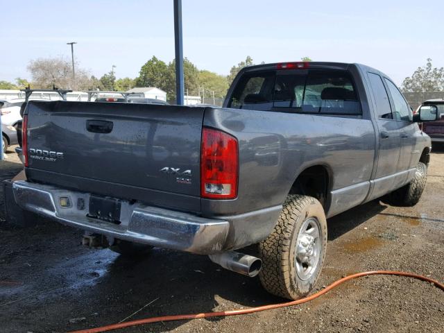 3D3KU28C94G215506 - 2004 DODGE RAM 2500 S GRAY photo 4