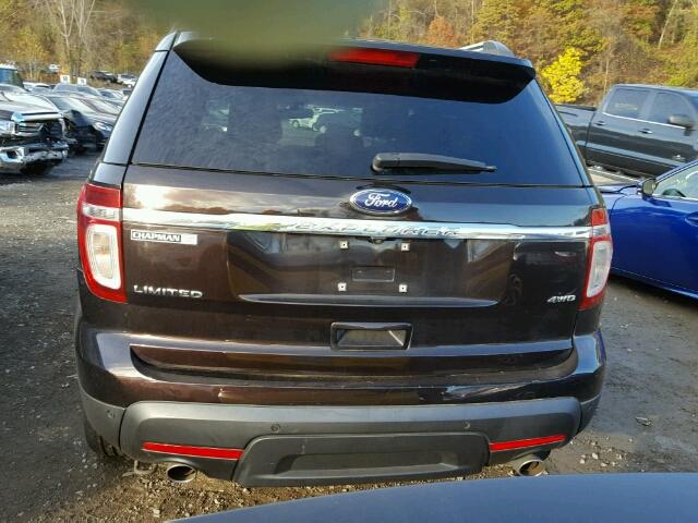 1FM5K8F84EGB32264 - 2014 FORD EXPLORER BLACK photo 10