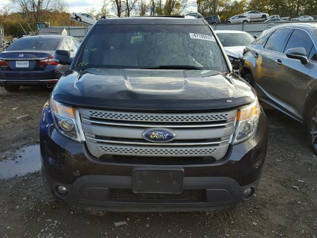 1FM5K8F84EGB32264 - 2014 FORD EXPLORER BLACK photo 9