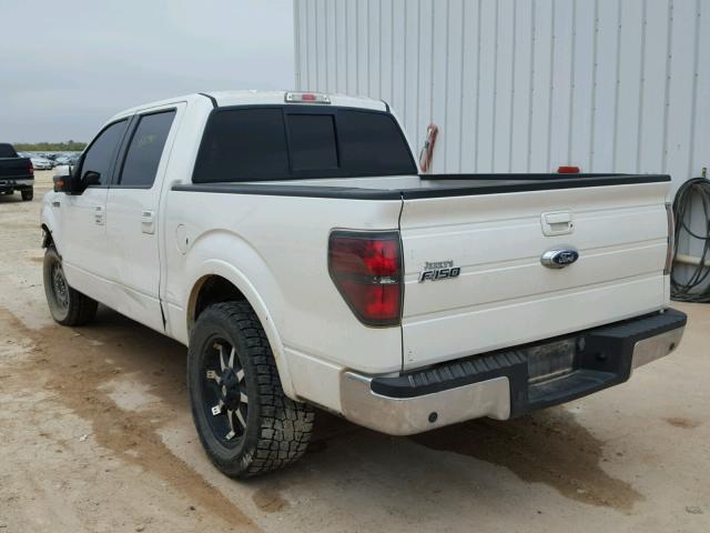 1FTFW1CT5BFA65589 - 2011 FORD F150 SUPER WHITE photo 3