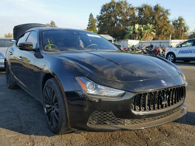 ZAM57RSAXH1213129 - 2017 MASERATI GHIBLI S BLACK photo 1