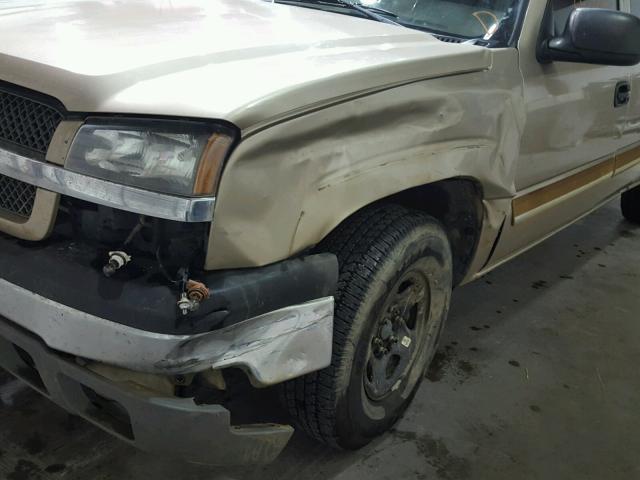 2GCEK19T941279154 - 2004 CHEVROLET SILVERADO TAN photo 9