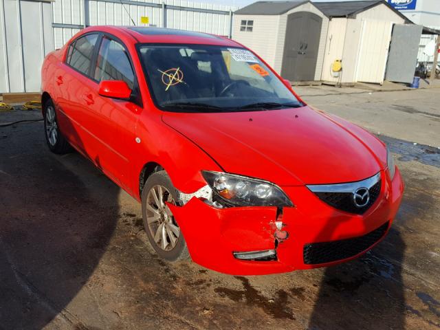 JM1BK32F371678039 - 2007 MAZDA 3 I RED photo 1