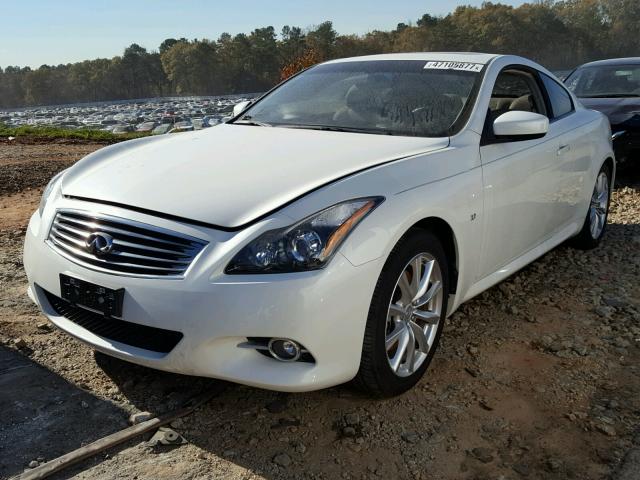 JN1CV6EK0FM871125 - 2015 INFINITI Q60 JOURNE WHITE photo 2