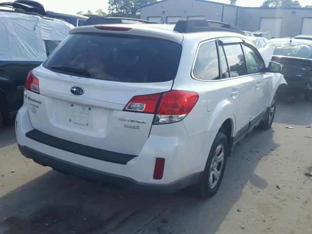 4S4BRBCC8B3344916 - 2011 SUBARU OUTBACK 2. WHITE photo 4