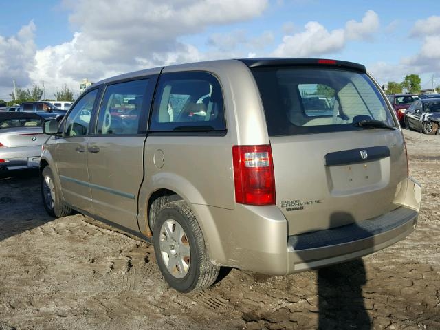 1D8HN44H68B149087 - 2008 DODGE GRAND CARA BEIGE photo 3