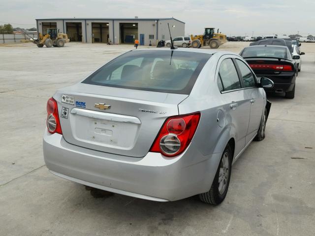 1G1JC5SH6E4162851 - 2014 CHEVROLET SONIC LT SILVER photo 4