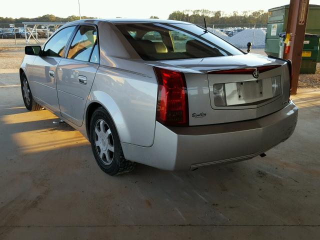 1G6DM577340151641 - 2004 CADILLAC CTS SILVER photo 3