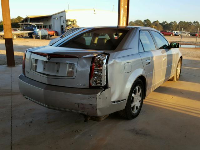 1G6DM577340151641 - 2004 CADILLAC CTS SILVER photo 4