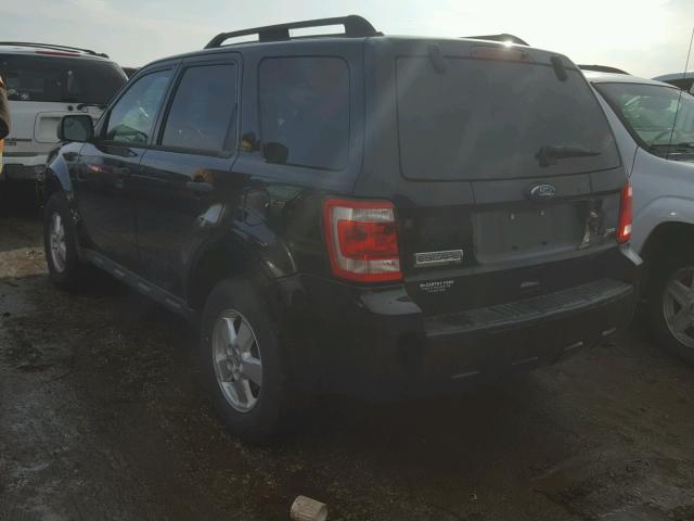 1FMCU0DGXAKC76079 - 2010 FORD ESCAPE XLT BLACK photo 3