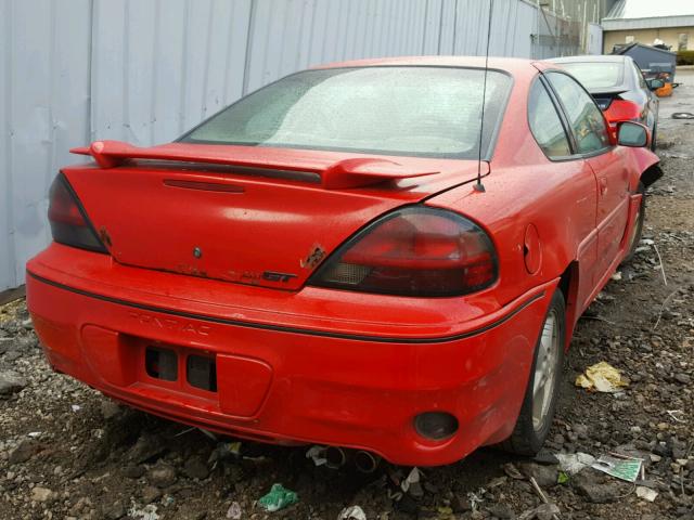 1G2NV12E2YM864658 - 2000 PONTIAC GRAND AM G RED photo 4