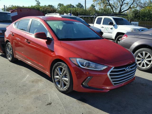 5NPD84LF4HH015956 - 2017 HYUNDAI ELANTRA SE RED photo 1