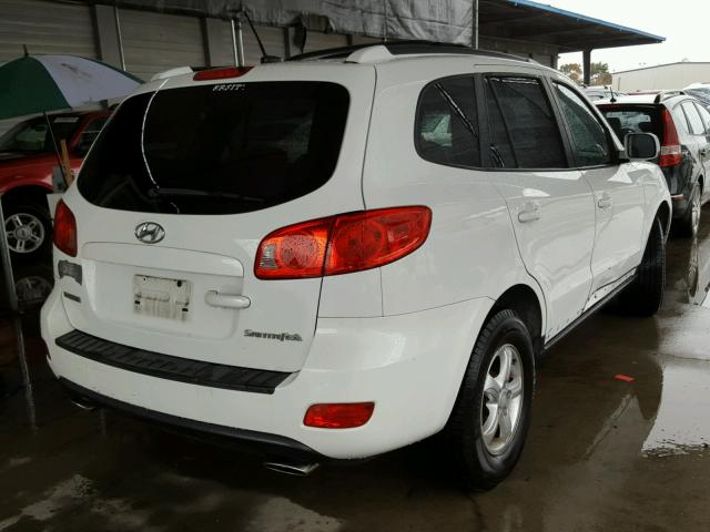 5NMSG13D07H082363 - 2007 HYUNDAI SANTA FE G WHITE photo 4