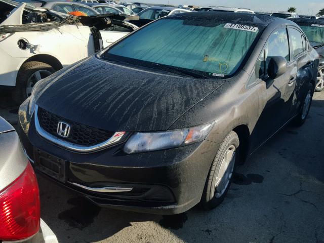 2HGFB2F69DH527842 - 2013 HONDA CIVIC HF BROWN photo 2