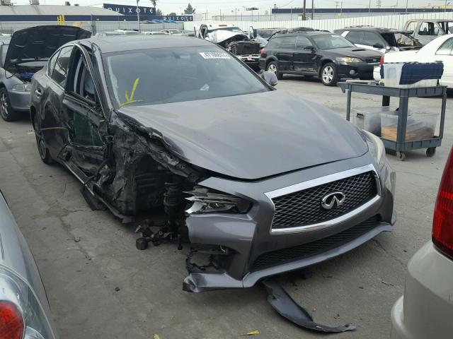 JN1BV7APXEM684167 - 2014 INFINITI Q50 BASE Сірий фото 1