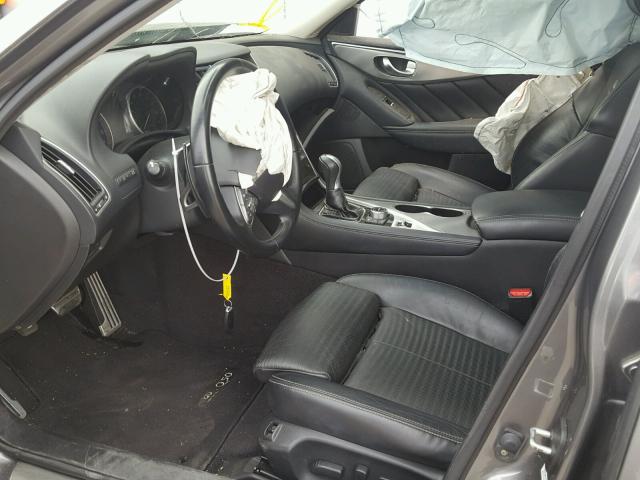 JN1BV7APXEM684167 - 2014 INFINITI Q50 BASE Сірий фото 5