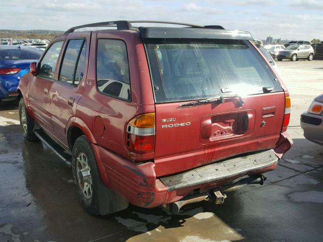 4S2CK58W4W4322871 - 1998 ISUZU RODEO S RED photo 3