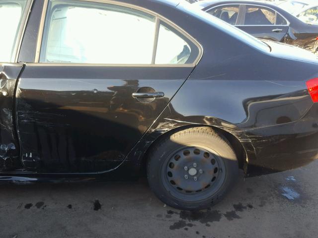 3VWDZ7AJ4BM323150 - 2011 VOLKSWAGEN JETTA SE 黑色 照片 9