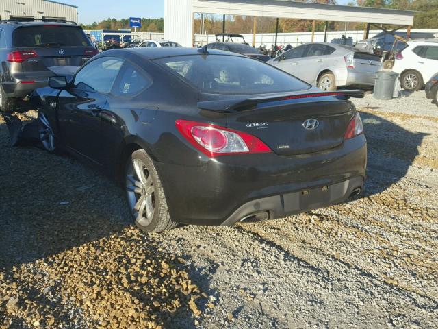 KMHHU6KH9AU017317 - 2010 HYUNDAI GENESIS CO BLACK photo 3