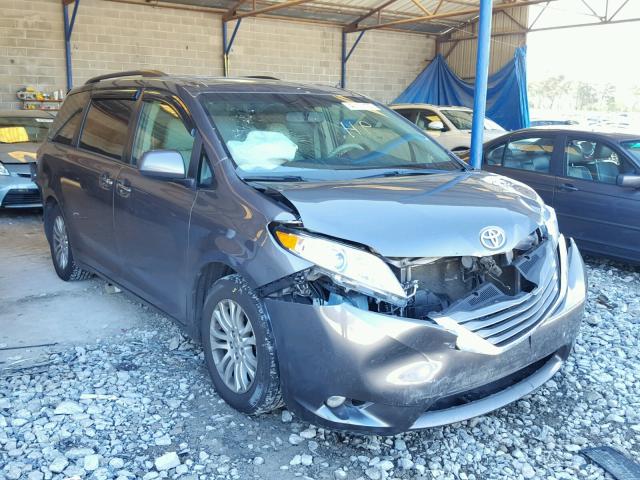 5TDYK3DC7BS104617 - 2011 TOYOTA SIENNA XLE GRAY photo 1