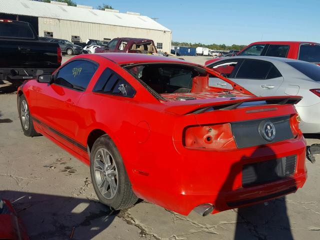 1ZVBP8AM5D5245189 - 2013 FORD MUSTANG RED photo 3