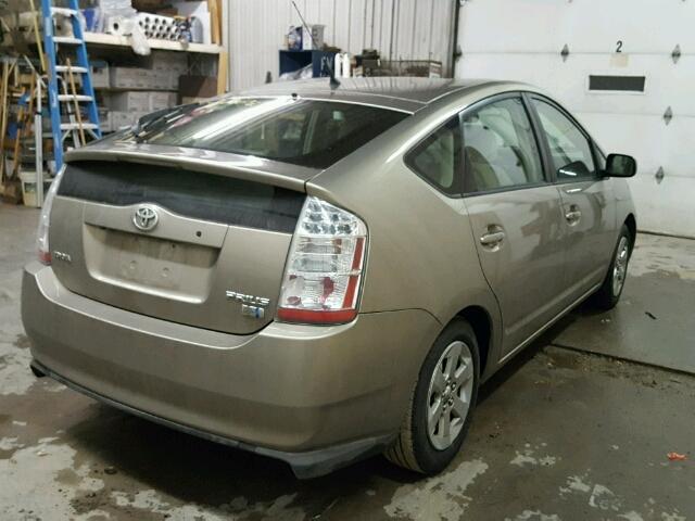 JTDKB20U683429672 - 2008 TOYOTA PRIUS TAN photo 4