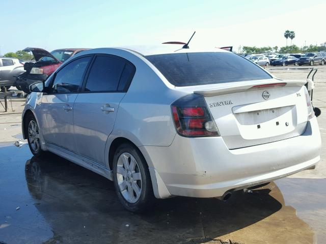 3N1AB6AP8BL668716 - 2011 NISSAN SENTRA 2.0 SILVER photo 3