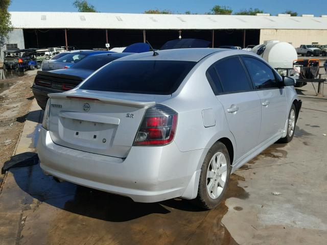 3N1AB6AP8BL668716 - 2011 NISSAN SENTRA 2.0 SILVER photo 4