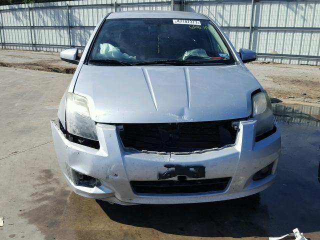 3N1AB6AP8BL668716 - 2011 NISSAN SENTRA 2.0 SILVER photo 9